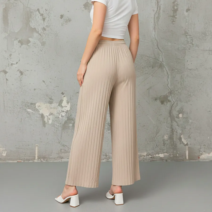 AD2603 pantalon de mujer corte ancho 9296